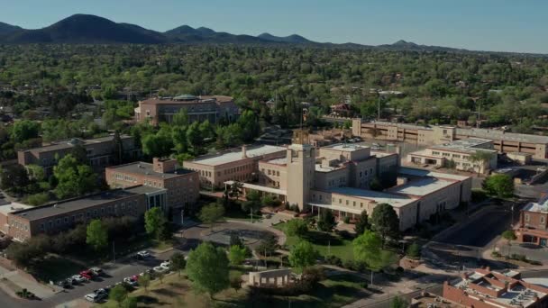 Aerial Overhead New Mexico State Capital Administrative Buildings — Wideo stockowe