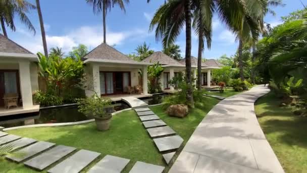 Pov Walking Luxury Villa Kuta Lombok — ストック動画