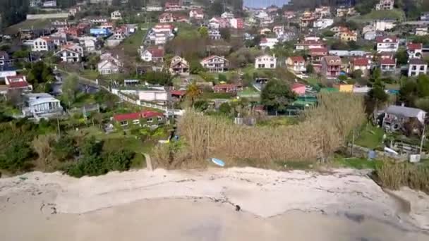 Amazing Fast Engaiging Drone Shoot Revealing Costa Morte Galicia Spain — Stockvideo