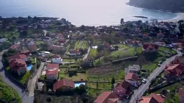 Amazing Fast Engaging Drone Shoot Revealing Costa Morte Galicia Spain — 图库视频影像