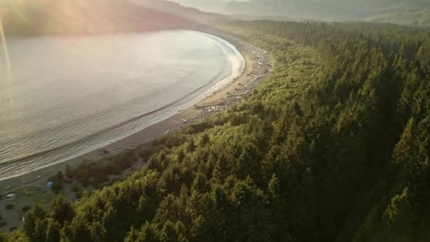 Drone Shot Vancouver Island — Stockvideo