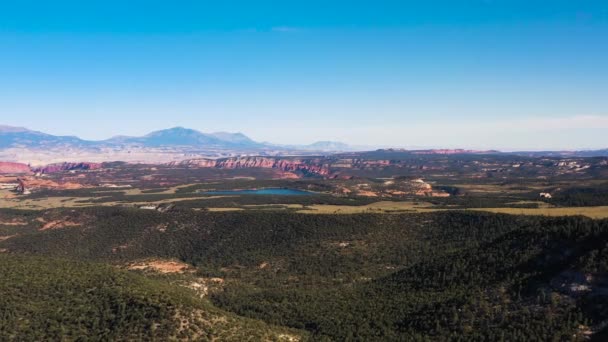 View Utah National Park Red Canyons Lake Powell High Angle — Video