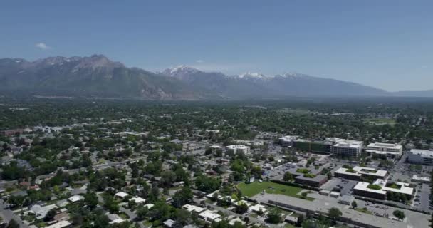 American Cityscape Millcreek South Salt Lake City Utah Aerial Panoramic – Stock-video