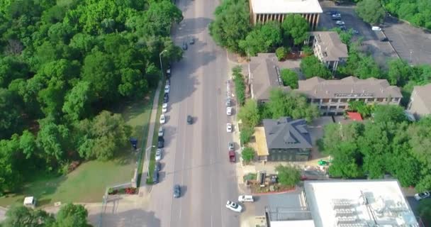 Car Traffic Gets Heavy South Congress West Riverside Drive Austin — Stockvideo