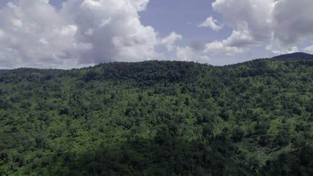 Ascending Drone Footage Mountains Kirirom Cambodia Beautiful Green Wild Nature — 图库视频影像