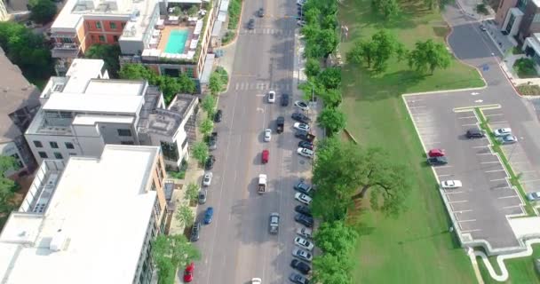 Mild Car Traffic Moving South Congress Austin Texas — Stok video
