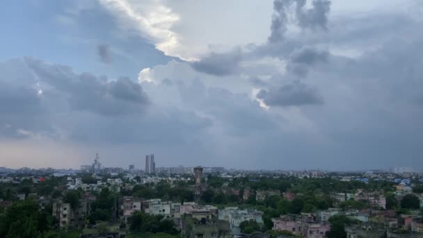 Wide Angle Cinematic Video Kolkata City — Stockvideo