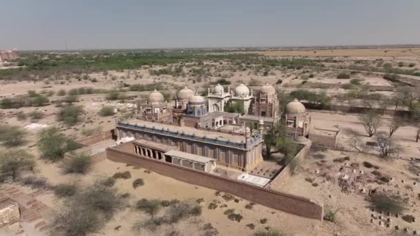 Aerial View Abbasi Mosque Located Derawar Fort — Wideo stockowe