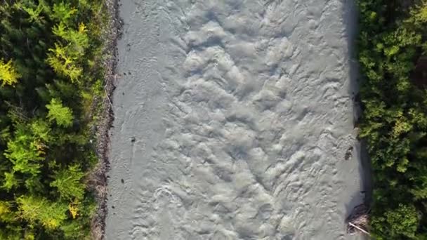 River Turns Milky White Due Quarry Pollution Containing Minerals Water — Video