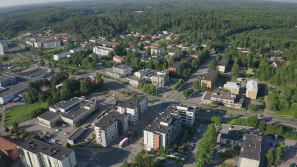 Quiet Sleepy Town Klaukkala Nurmijarvi Finland — Video Stock