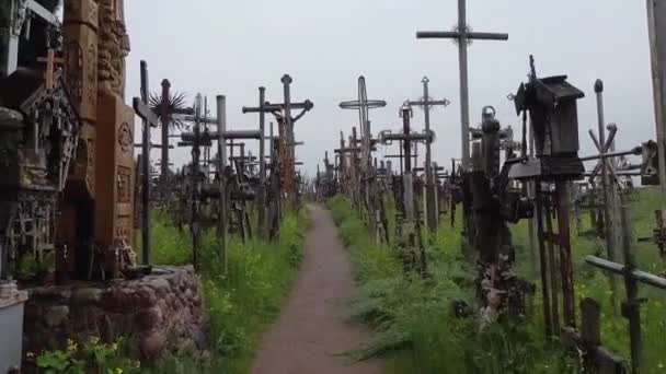 Road Crosses Lithuania — Video Stock