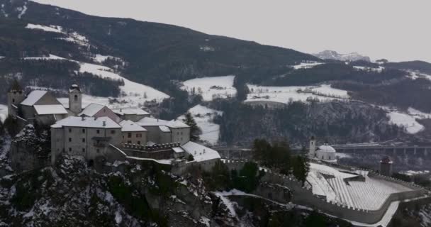 Circular View Sabiona Monastery Located Chiusa Trentino Alto Adige Italy — Stockvideo