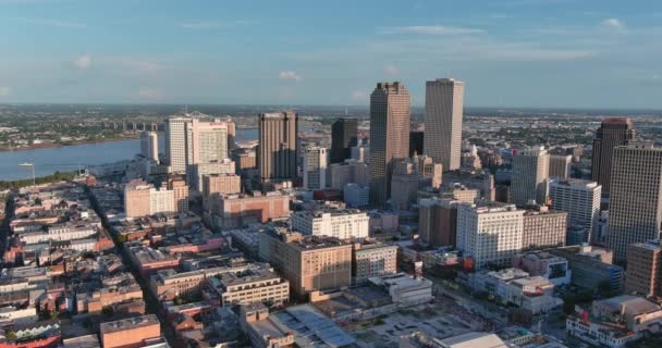 Aerial New Orleans Cityscape — ストック動画