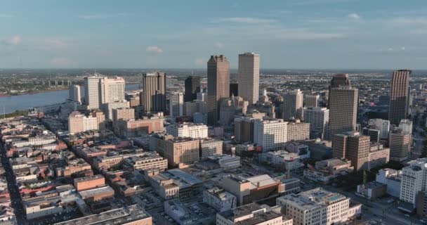 Aerial New Orleans Cityscape — Stock Video