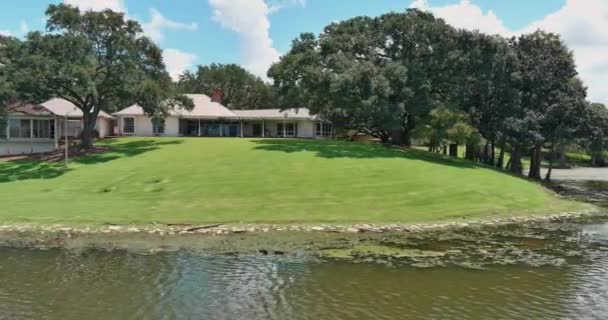 Drone View Homes Lake Baton Rouge Louisiana — Stockvideo