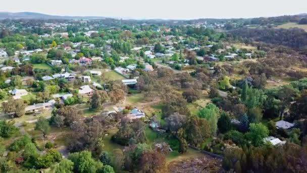 Aerial View Township Beechworth North East Victoria Australia November 2021 — Wideo stockowe