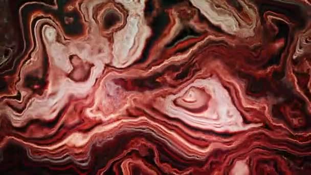 Desert Brown Agate Flowing Liquid Abstract Folds Seamless Looping Evolving — Stok Video