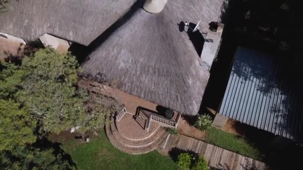 Aerial Bird Eye Shot Accommodation Kruger National Park South Africa — Stockvideo