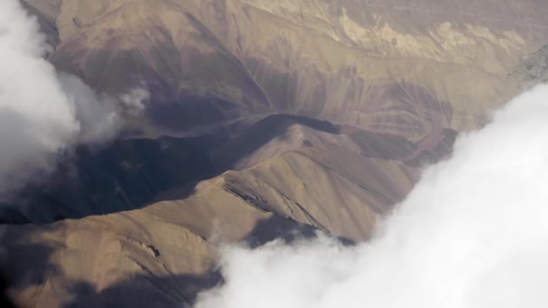Amazing Mountain Landscape Ladakh India Aerial Shot — 图库视频影像