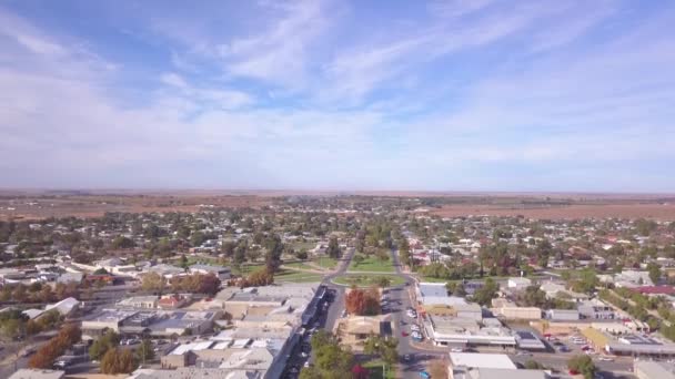Aerial Main Street Loxton South Australia — Vídeo de Stock