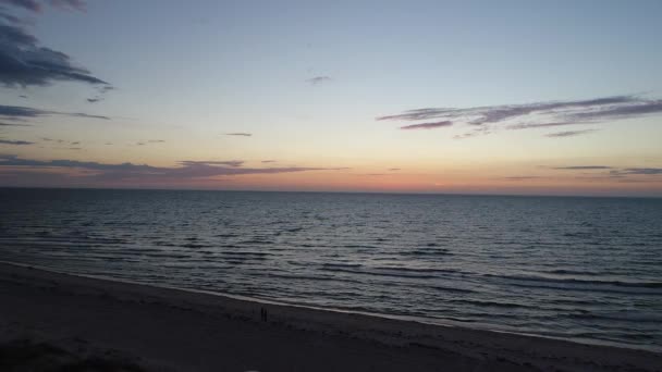 Sunset Drone West Beach South Australia — стоковое видео