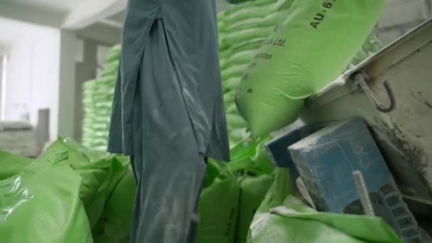 Виробництво Пластику Робочої Сили Полімер Колишній Екструзійний Процес — стокове відео