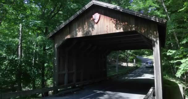 Antique Pierce Stocking Bridge Sleeping Bear Dunes Scenic Drive Michigan — Vídeos de Stock