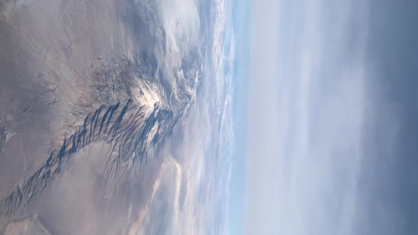 Rocky Mountain Range Birds Eye View Vertical Video — Video