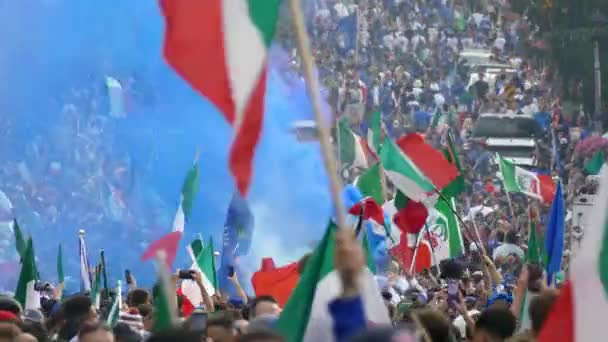 Great Celebration Italy 2020 Victory Uefa Euro Championship Woodbridge Greater — Stockvideo
