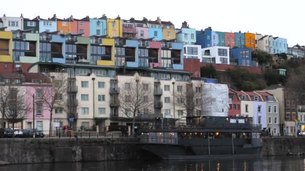 Vibrant Vivid Housing Localities Bristol England — Stockvideo