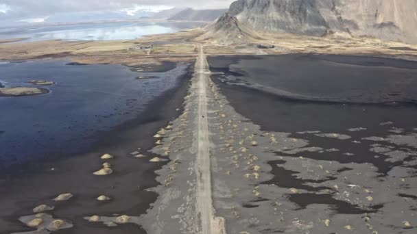 Drone Shot Vestrahorn Iceland — 비디오