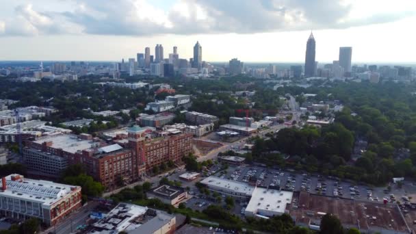 Drone Footage Atlanta Skyline — Vídeos de Stock