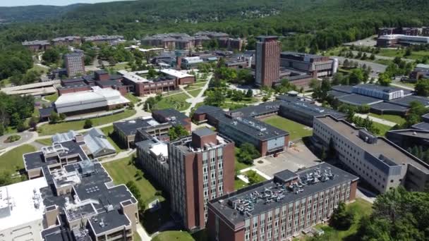 Binghamton University Binghamton New York Aerial Drone Footage — Stock video