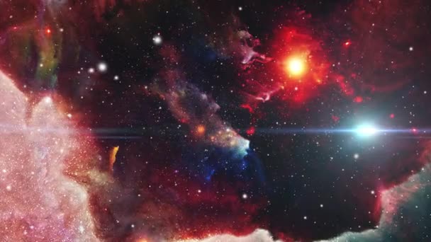 Universe Nebula Clouds Moving — Stockvideo