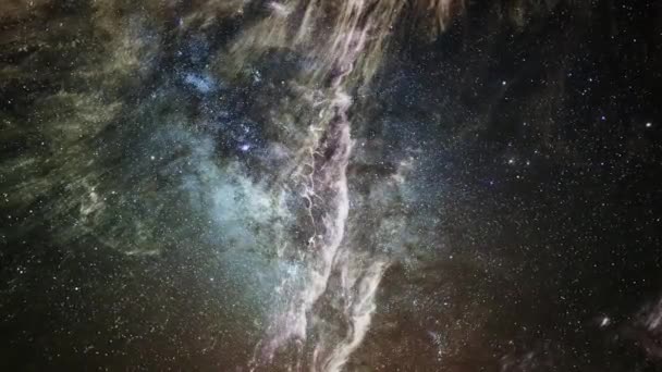 Clumps Nebulae Moving Together Universe — Stok video