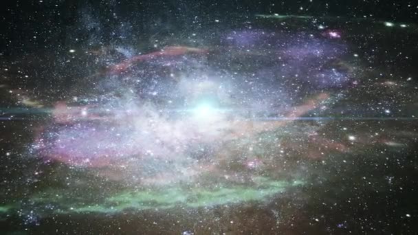 Surface Mysterious Nebula Cloud Space — Stockvideo