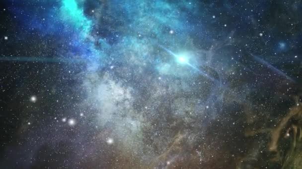 Галактика Milkyway Туманности Туманности Темноте — стоковое видео