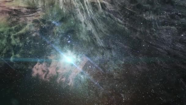 Nebulosa Moln Rör Sig Det Stora Utrymmet — Stockvideo