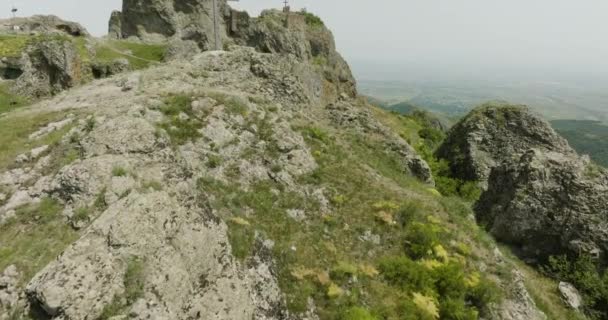 Medieval Fortress Which Historically Defended Important Caravan Route — Vídeo de Stock