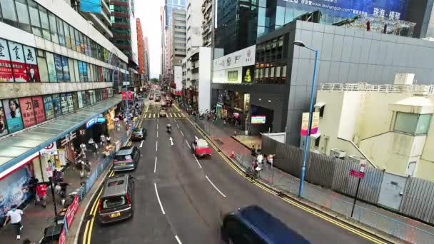 Busy Traffic Time Lapse Kwun Tong Industrial Area Hong Kong — Vídeos de Stock