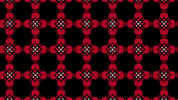 Colorful Geometric Repeating Tile Pattern Slide Shot — Stockvideo