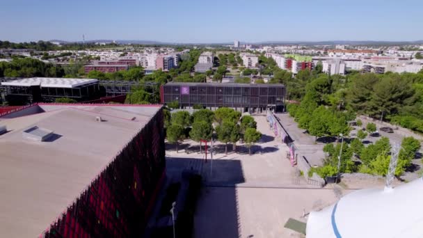 Buildings Rooftops Montpellier France — Vídeo de stock