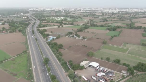 Drone Shot Indian Highway — Video Stock