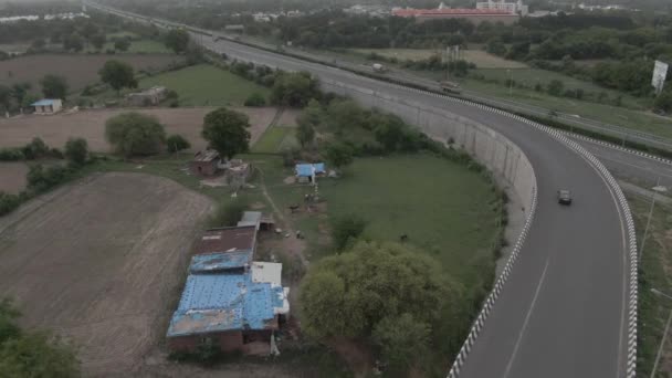 Drone Shot Indian Highway — Stock video