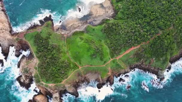 Mazunte Mexico Aerial Drone Fly Beach Pacific Coast Eco Tourism — Vídeo de Stock