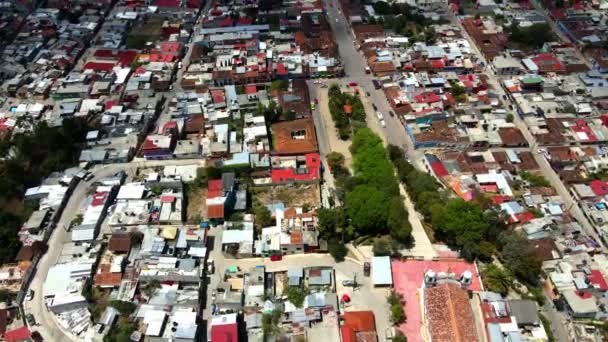 San Cristobal Las Casas Church Drone Shot Mexico Chiapas — Stockvideo