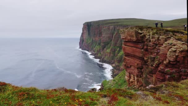 Walkers Cliffs Old Man Hoy Orkney — Αρχείο Βίντεο