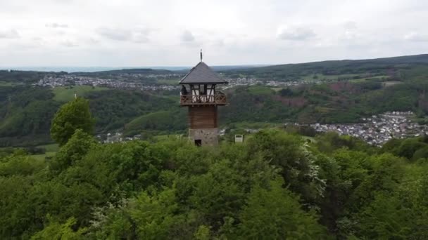 Aussichtspunkt Einem Wald Deutschland — Stock videók