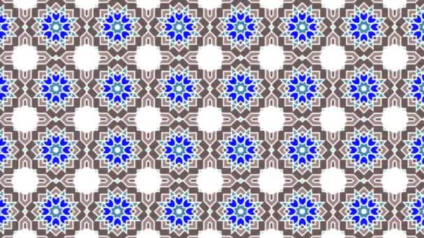 Illustration Repetitive Pattern Sloping Colorful Seamless Ornament Design Backgrounds Animation — Vídeo de Stock