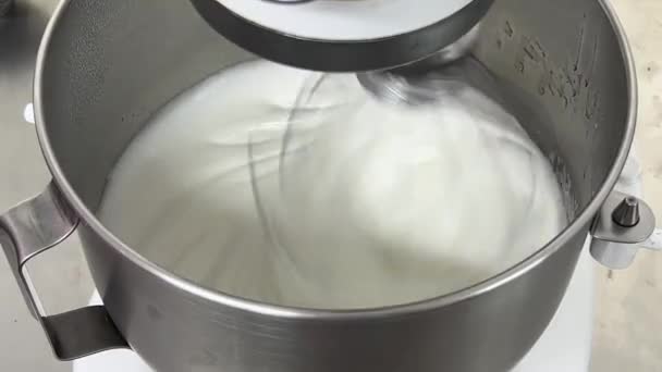 Commercial Heavy Duty Electric Mixer Mixing Whipping Egg White Its — Vídeo de Stock